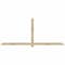 Ekena Millwork Eugene Rough Sawn Timber Gable Bracket, Douglas Fir, 108"W x 45"H x 4"D x 4"F, 10/12 Pitch GBW108X45X0404EUG00RDF - alternate 1
